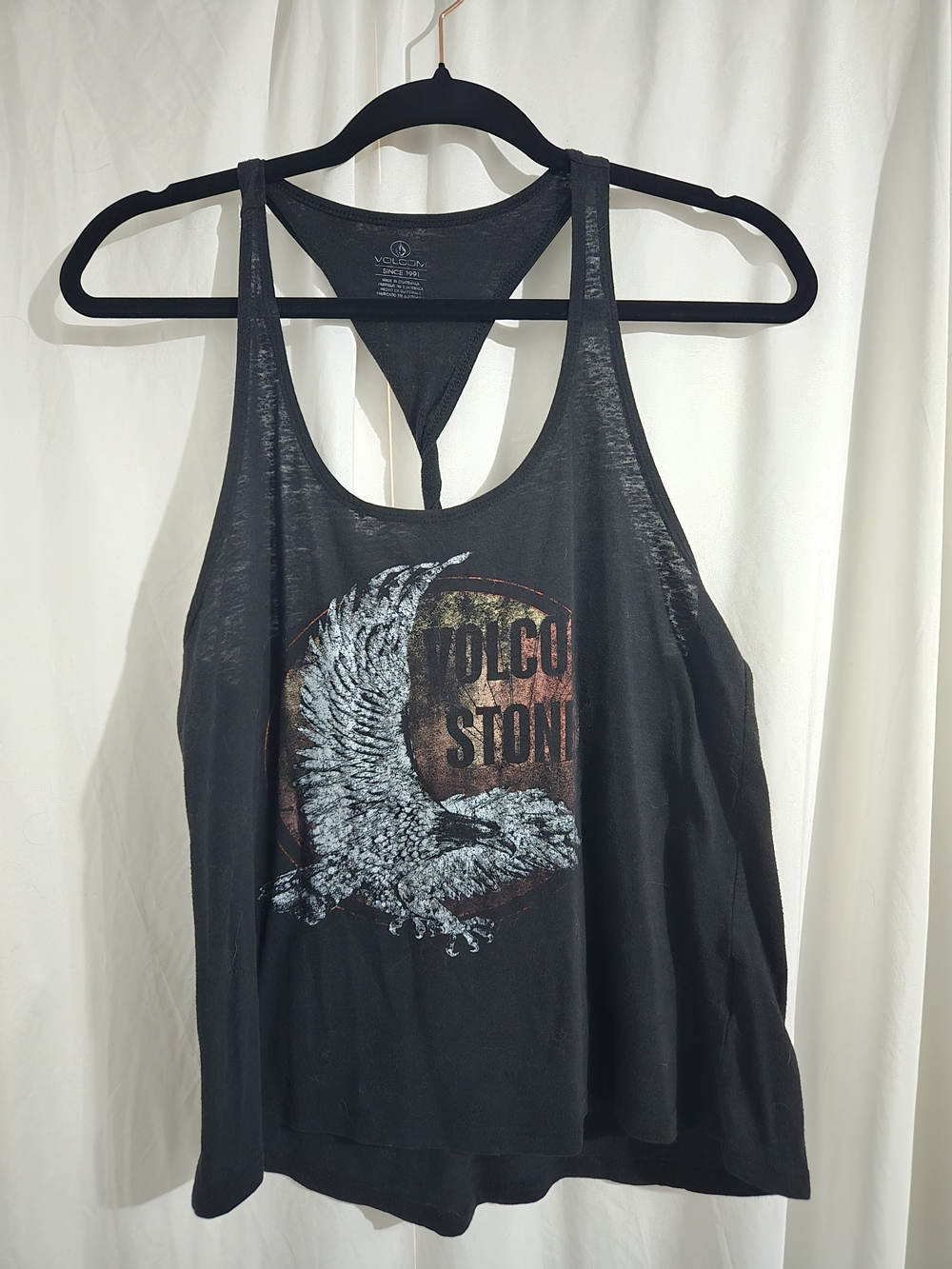 Volcom Black Eagle Graphic Racerback Tank